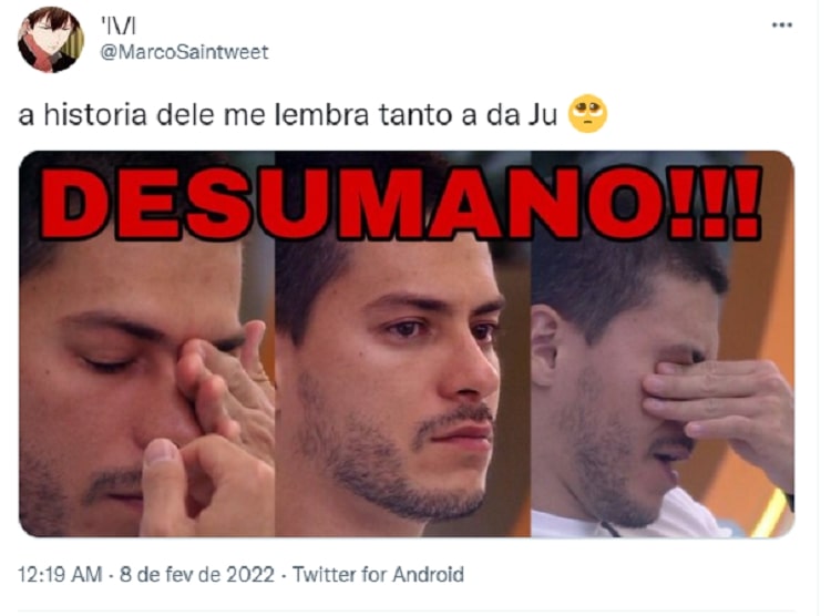 tweet sobre o jogo da discórdia do bbb 22