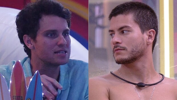 BBB 2022: Arthur Aguiar e Lucas se separam e falam mal um do outro