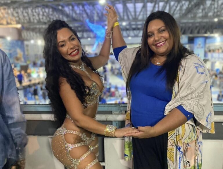 Make Up Artist Debora Denecke traz tendência da Europa para rainha da Beija Flor Raissa de Oliveira