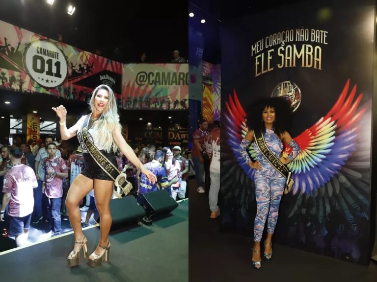 Ana Paula Minerato e Valeska Reis são coroadas musas de camarote no Sambódromo em SP