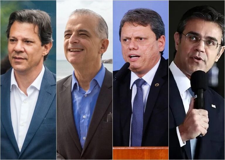 Pesquisa Quaest/SP: Haddad com 30%, França 17%, Tarcísio 10% e Rodrigo 5%