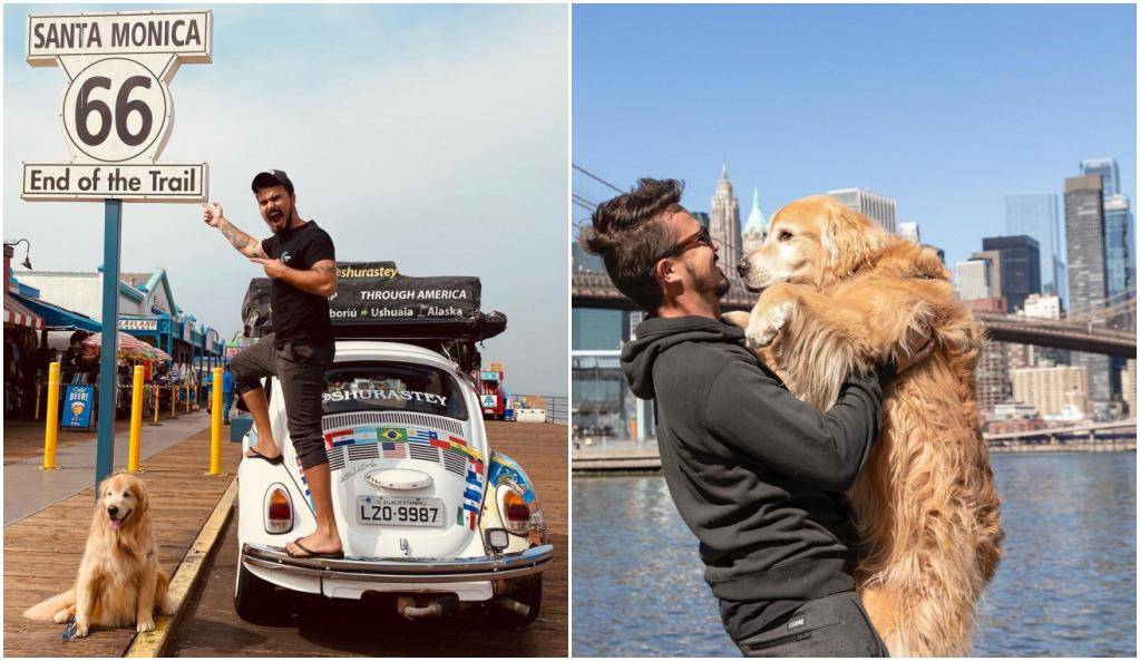 Corpo de Jesse Koz chega ao Brasil mas sem o do seu ‘cãopanheiro’ Shurastey
