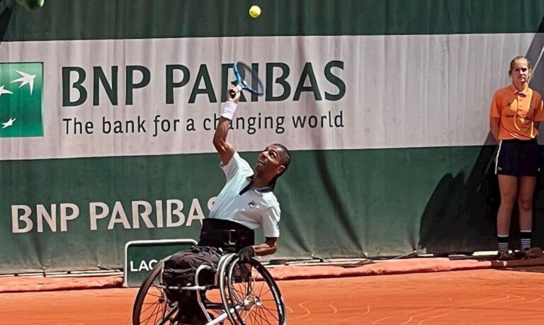 Yamanitu Silva vai à final de duplas da classe Quad em Roland Garros