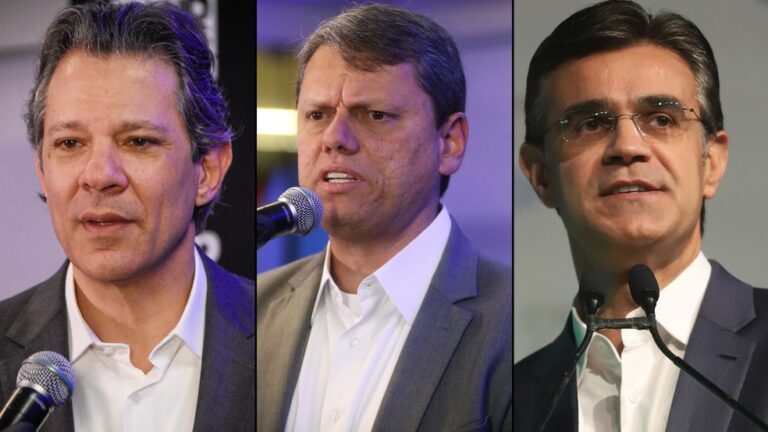 Pesquisa Ipec em São Paulo: Haddad tem 29%, Tarcísio, 12%, Rodrigo, 9%