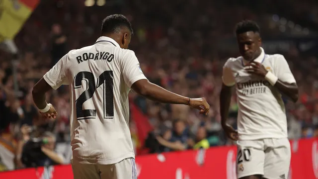 Com baile de Rodrygo e Vinicius Junior, Real vence Atlético de Madrid