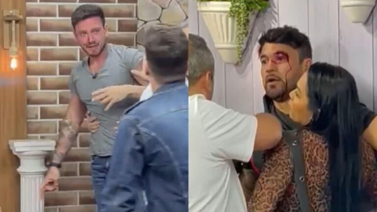 VÍDEO: Vini Buttel e Hadballa brigam feio em gravação da Record TV; encontro terminou em socos e pontapés