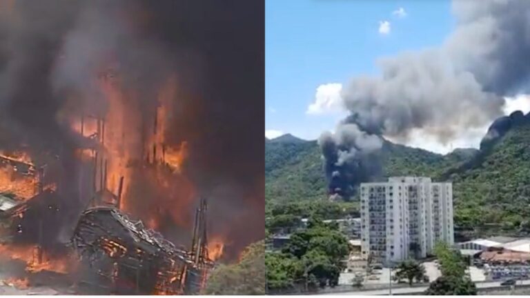 Incêndio atinge estúdios da Rede Globo no Rio de Janeiro