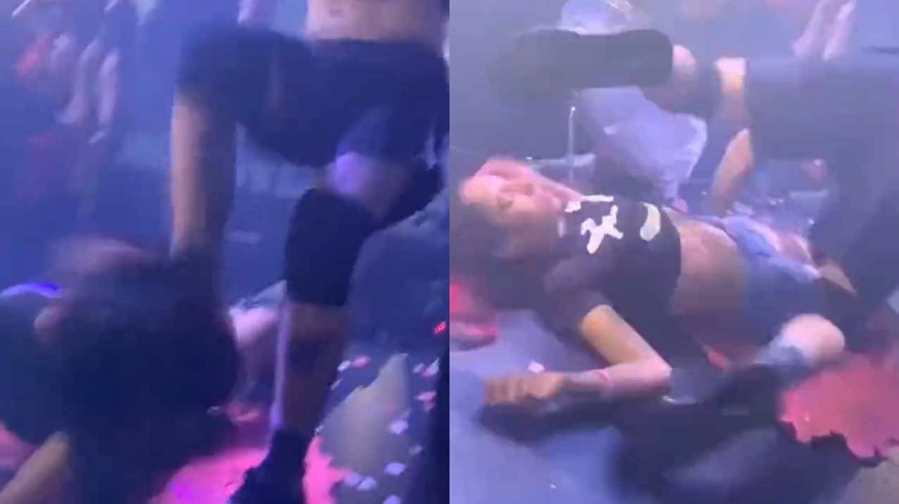 VÍDEO: Dançarino da MC Pipokinha Jonas Kaik chuta fã no rosto e ela desmaia