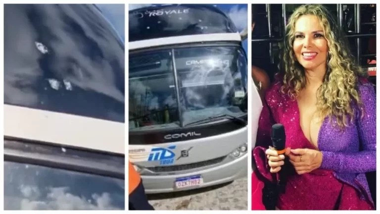 Ônibus de Márcia Freire é alvo de tentativa de assalto e é atingido por 21 tiros em cidade da BA; ninguém fica ferido