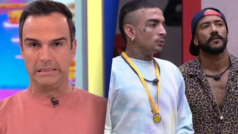 Impasse entre MC Guimê e Ricardo pelo Líder do BBB 23 e Tadeu Schmidt sendo chamado de senhor agitam a web