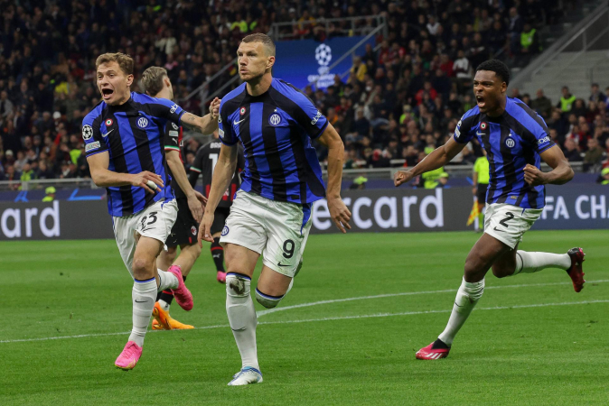 Inter de Milão vence Milan por 2 a 0 e se aproxima da final da Liga dos Campeões