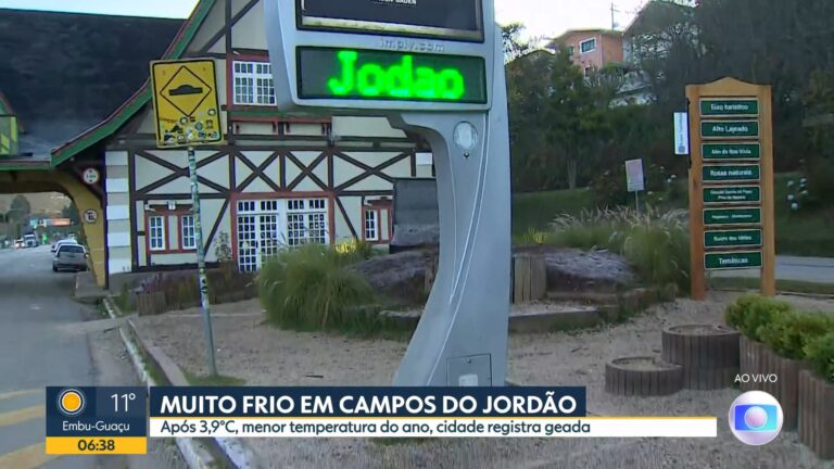 Erro ortográfico no letreiro de Campos do Jordão vira piada no Bom Dia SP