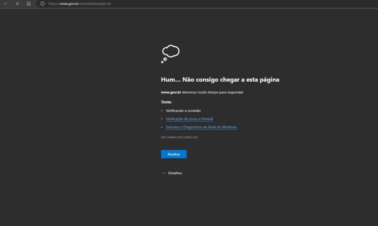 Site da Receita fica instável após grande volume de consultas