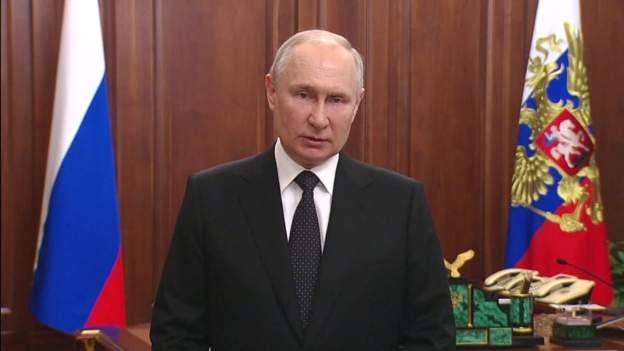 Em discurso na TV, Putin promete punir mercenários de Wagner acusados de motim