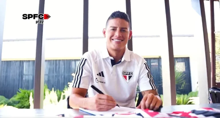 São Paulo anuncia a contratação do meia colombiano James Rodríguez