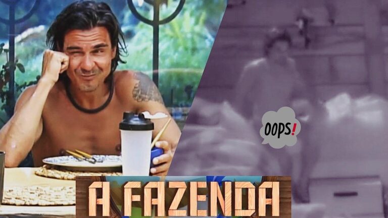 André se descuida e acaba mostrando demais na Fazenda 15