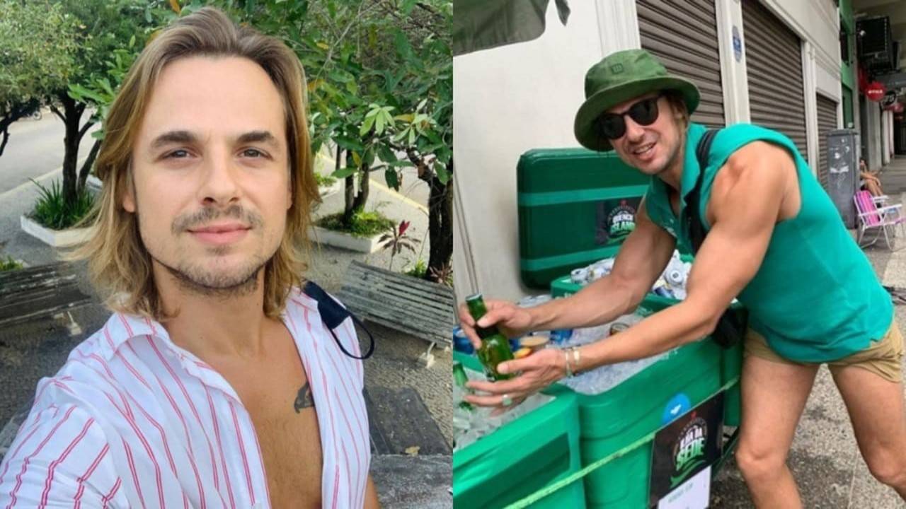 Daniel Erthal, ator que virou ambulante no Rio dorme na rua por não ter onde deixar o carrinho de bebidas