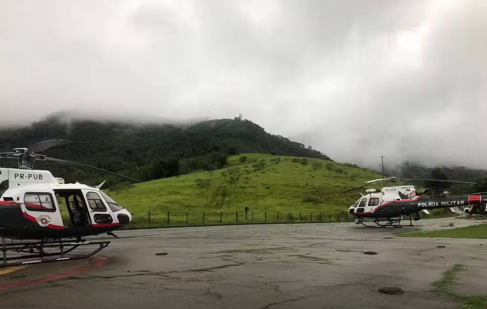 Chuva atrapalha e PM descarta resgatar corpos de vítimas de acidente com helicóptero nesta sexta
