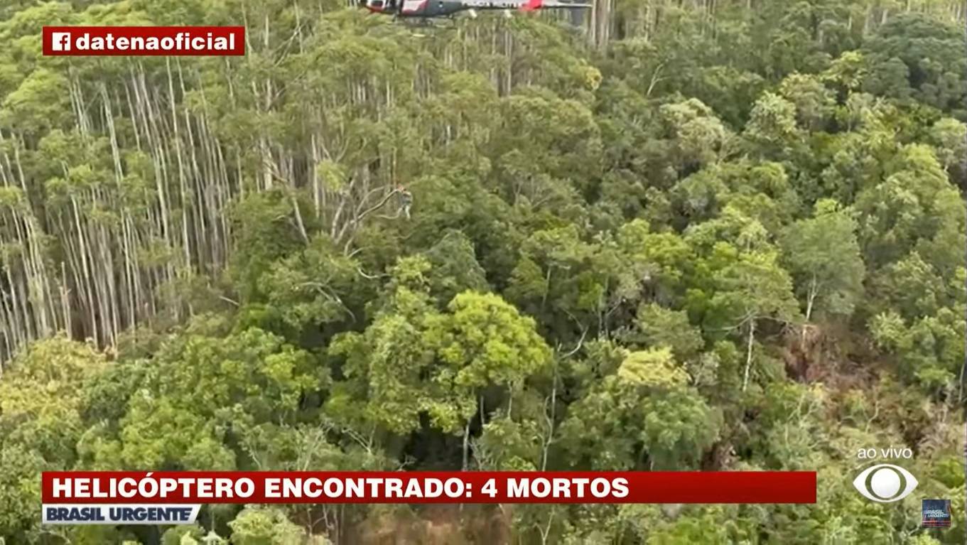 Brasil Urgente Ao Vivo: Helicóptero Desaparecido é Encontrado em Paraibuna; Não há Sobreviventes