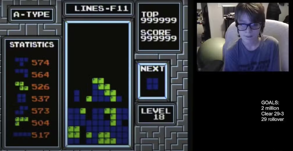 Garoto Americano de 13 Anos é o Primeiro Jogador a Zerar o Jogo ‘Tetris’