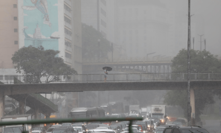 Chuva coloca cidade de São Paulo em estado de atenção