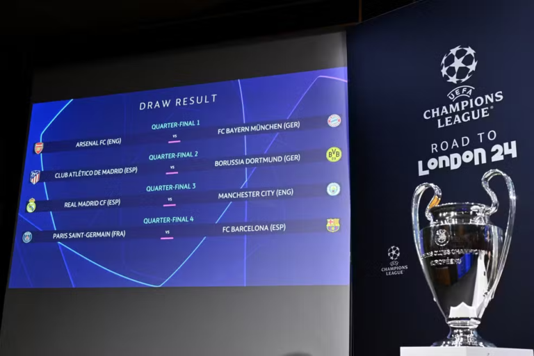 Quartas de Final da Champions tem Manchester City x Real Madrid e PSG x Barcelona; veja confrontos