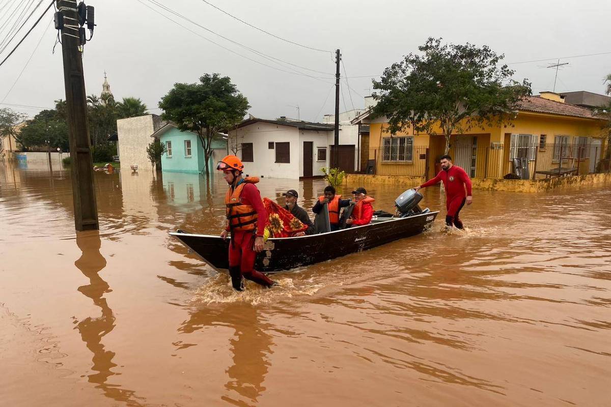 Chuva Forte Volta a Alagar Vale do Taquari e Cidades no RS: 1 Homem Morreu